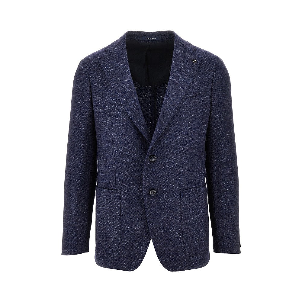 Tweed single-breasted jacket