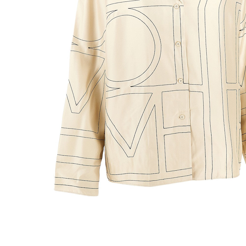 Camicia pyjama in seta Monogram