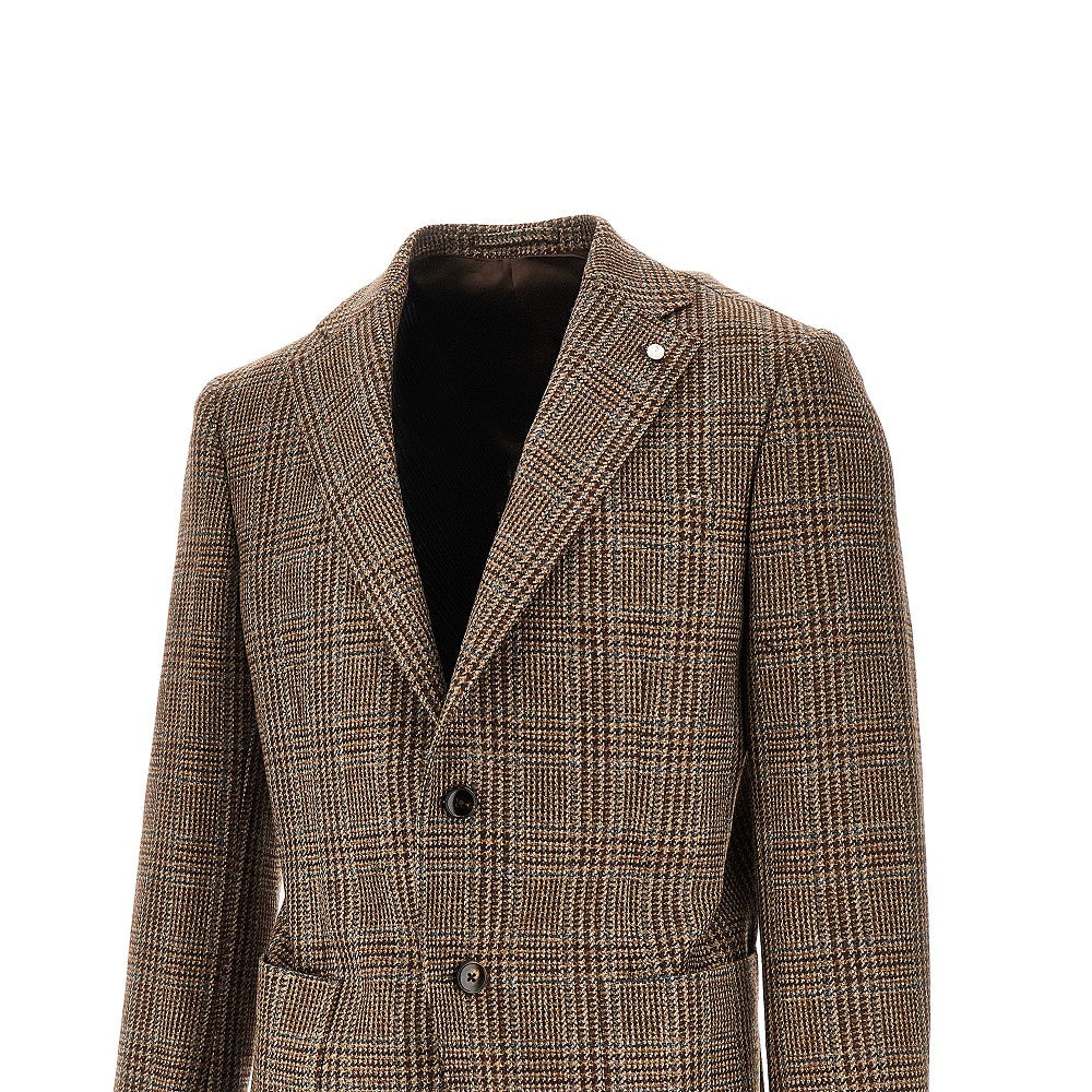 Prince of Wales single-breasted jacket