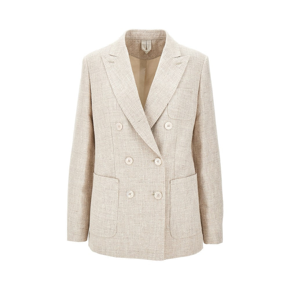 Frisé double-breasted jacket
