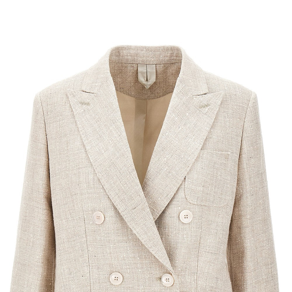 Frisé double-breasted jacket