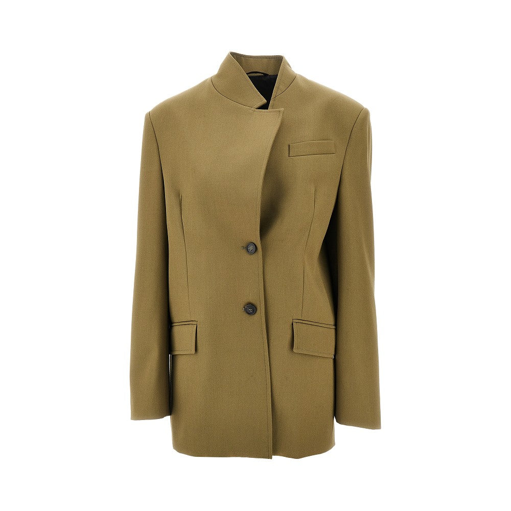 Giacca oversize in gabardine