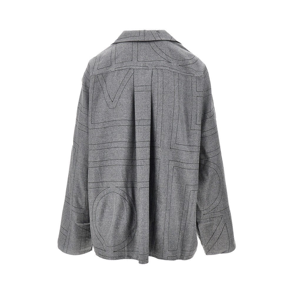 Camicia pyjama in twill Monogram