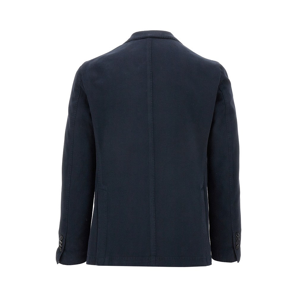 Tailored double-breated twill jacket