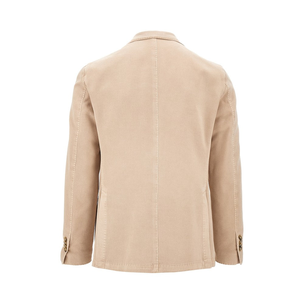 Tailored double-breated twill jacket
