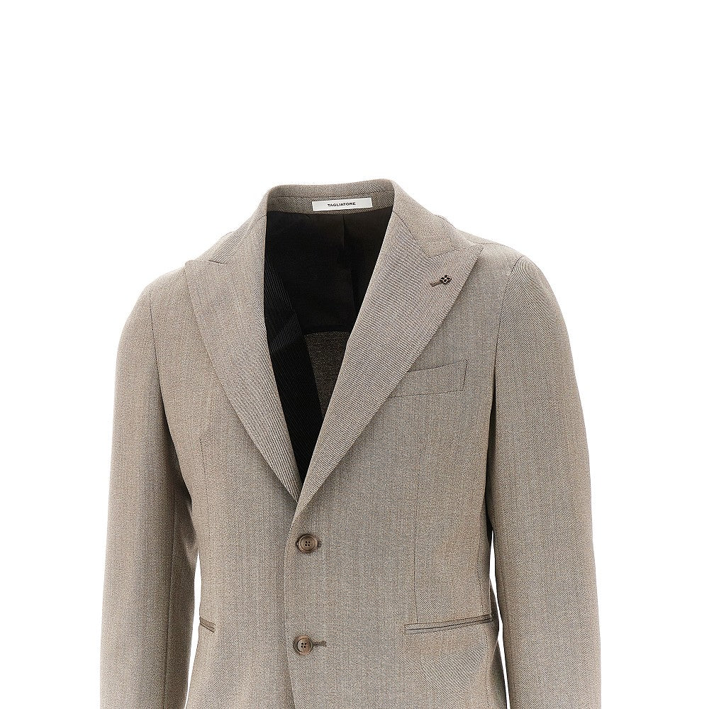Abito sartoriale monopetto in twill
