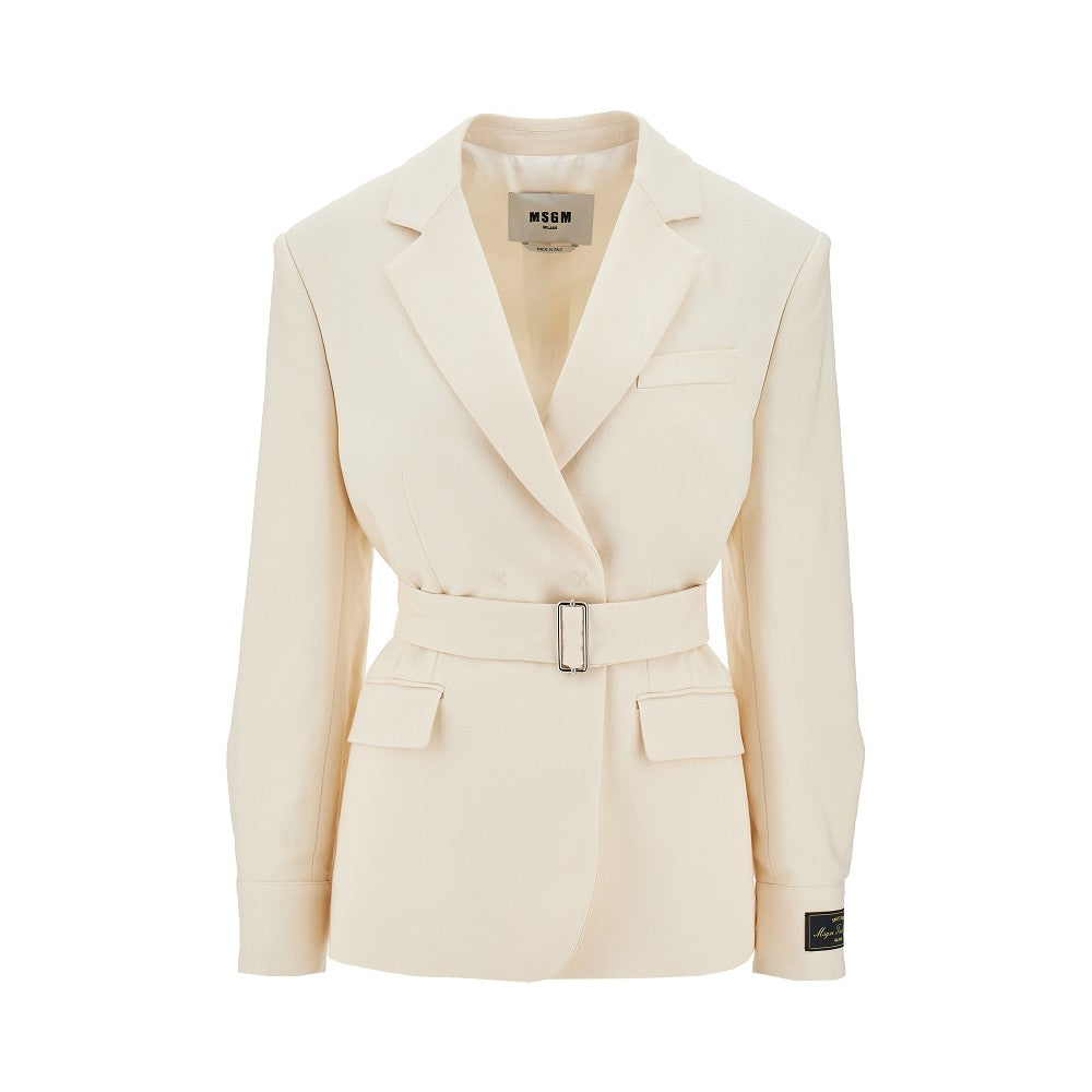 Belted canvas jacket
