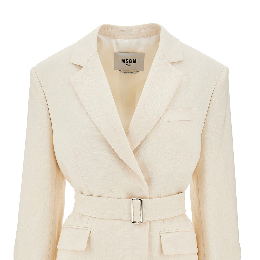 Belted canvas jacket