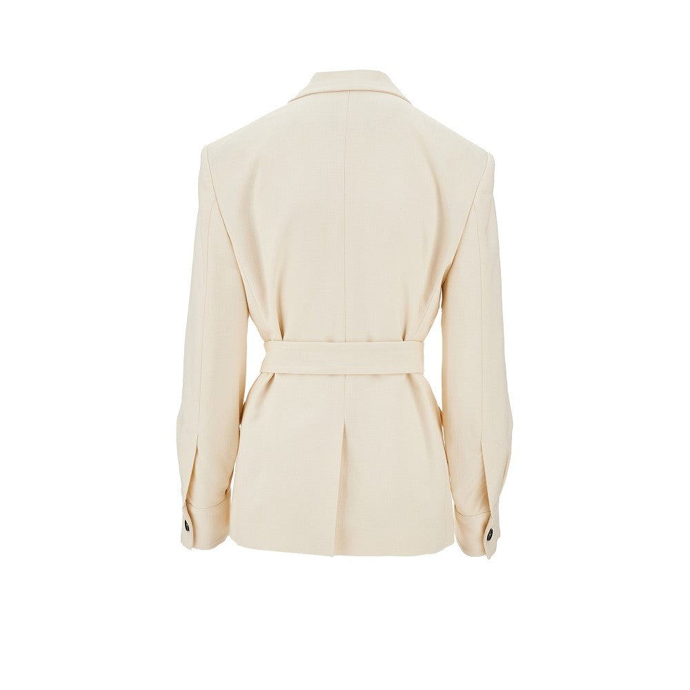 Belted canvas jacket