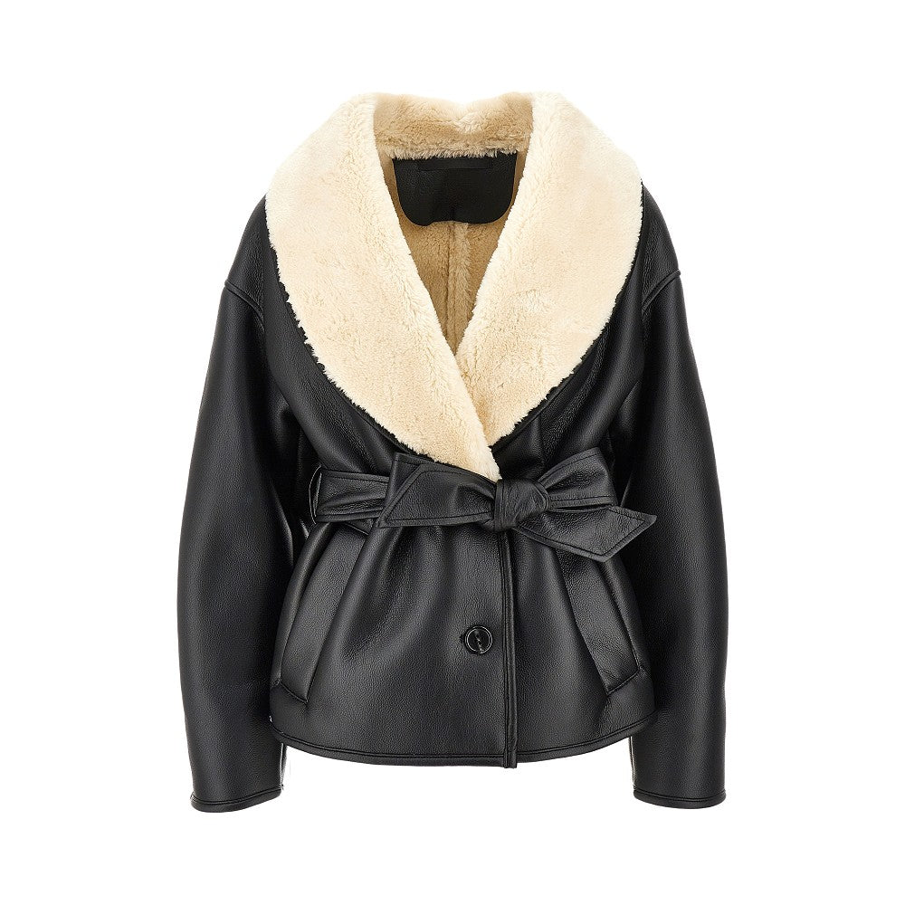 'Kathini' faux leather jacket