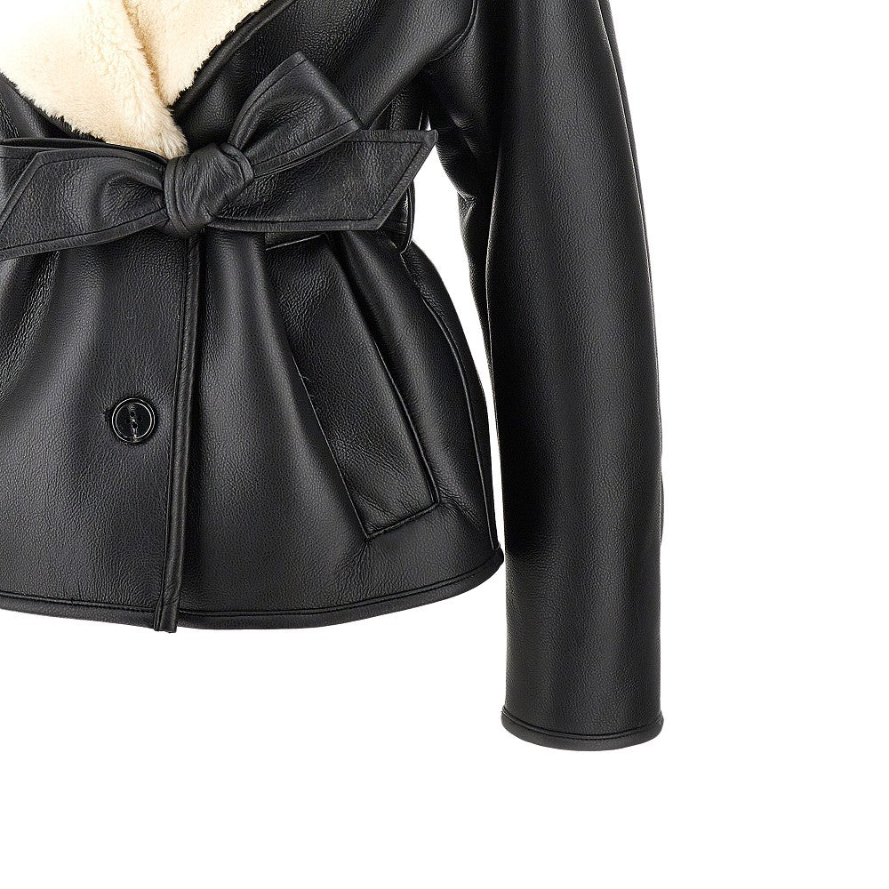 'Kathini' faux leather jacket