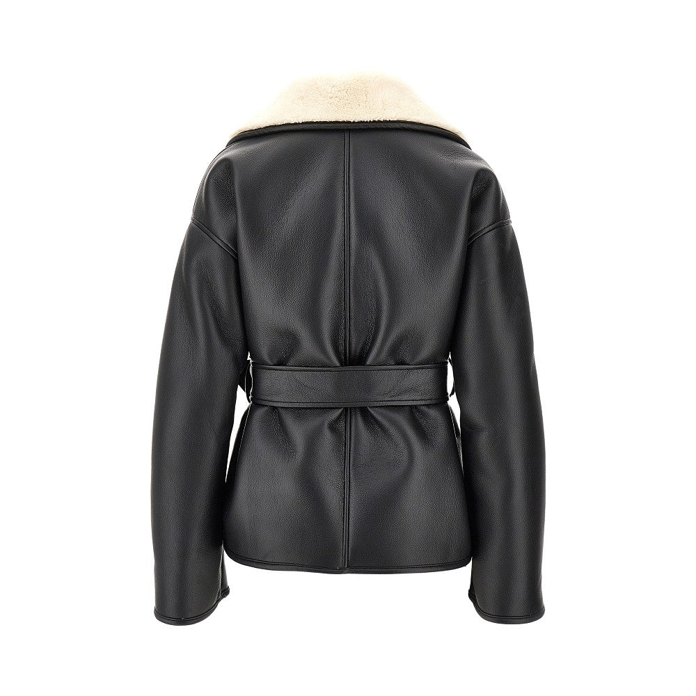 'Kathini' faux leather jacket