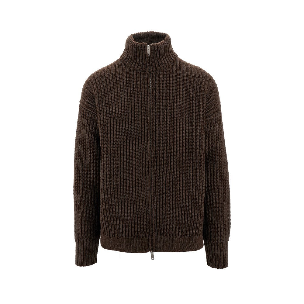 Cardigan full-zip in misto lana ASV