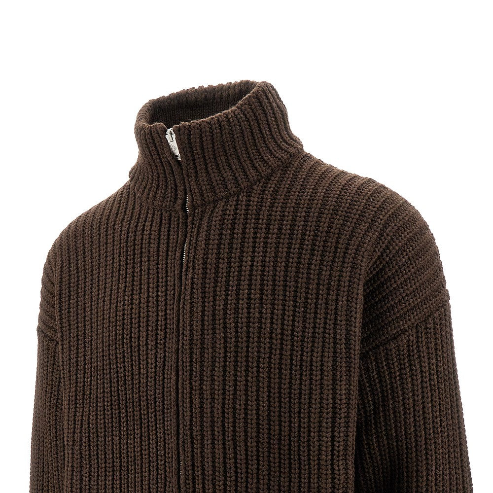 Cardigan full-zip in misto lana ASV