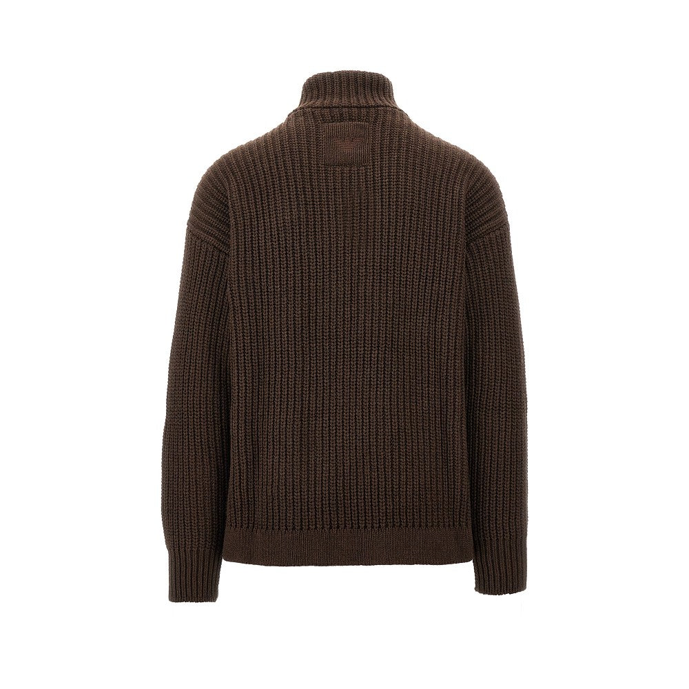 Cardigan full-zip in misto lana ASV