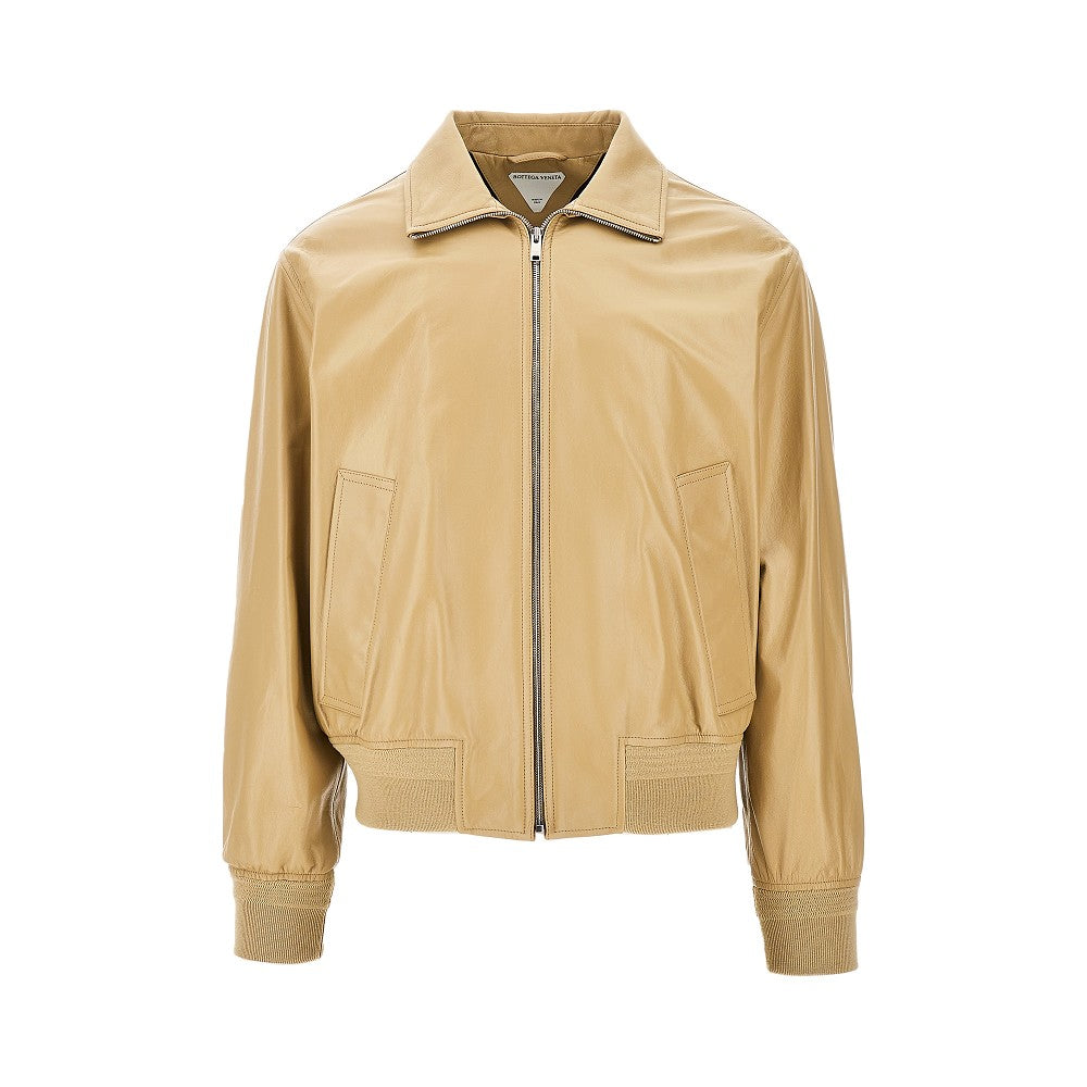 Bomber in pelle scamosciata