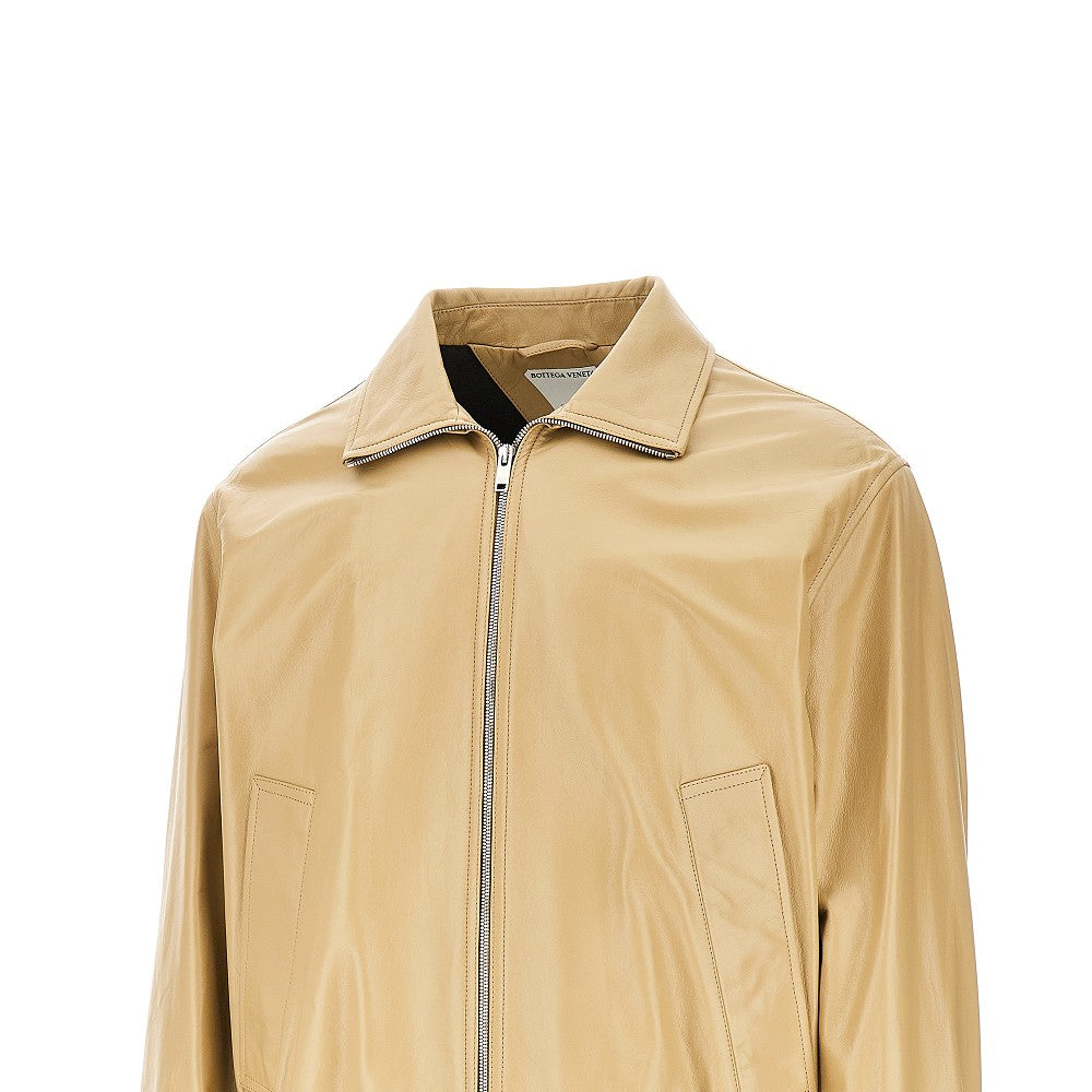 Bomber in pelle scamosciata