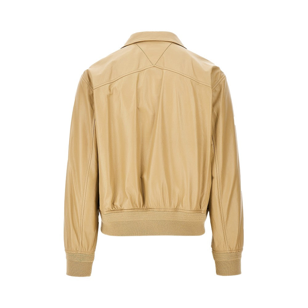 Bomber in pelle scamosciata