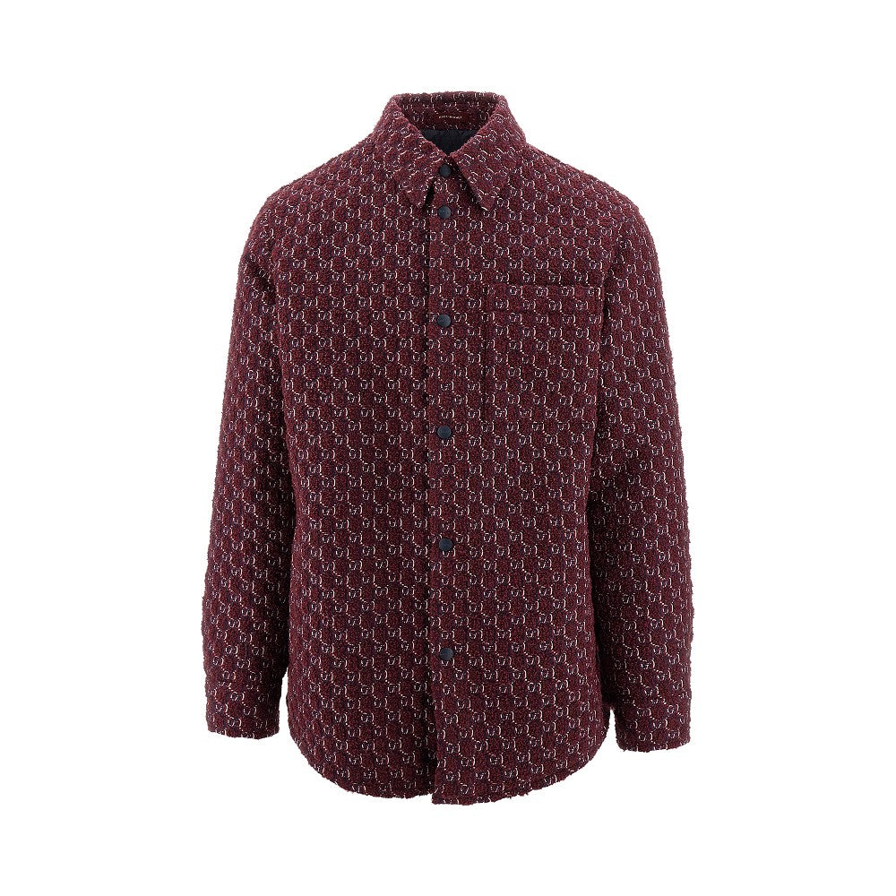 GG tweed padded overshirt