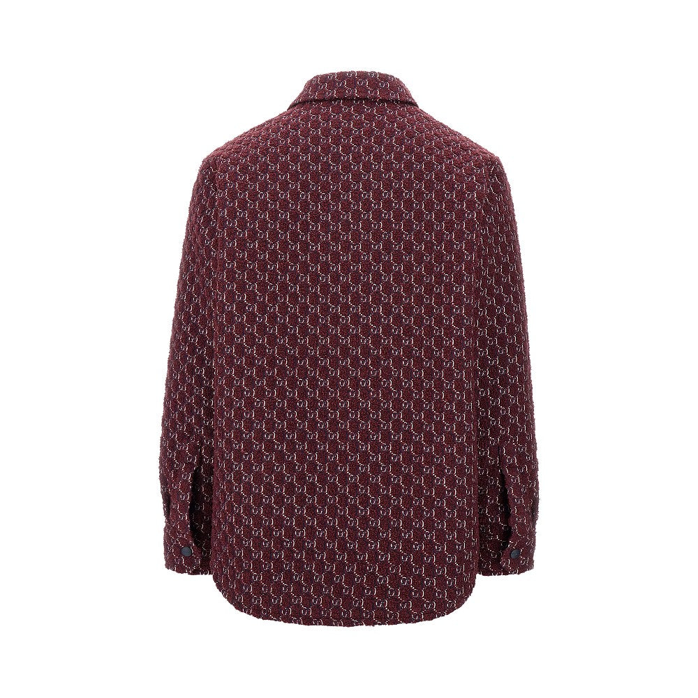 GG tweed padded overshirt