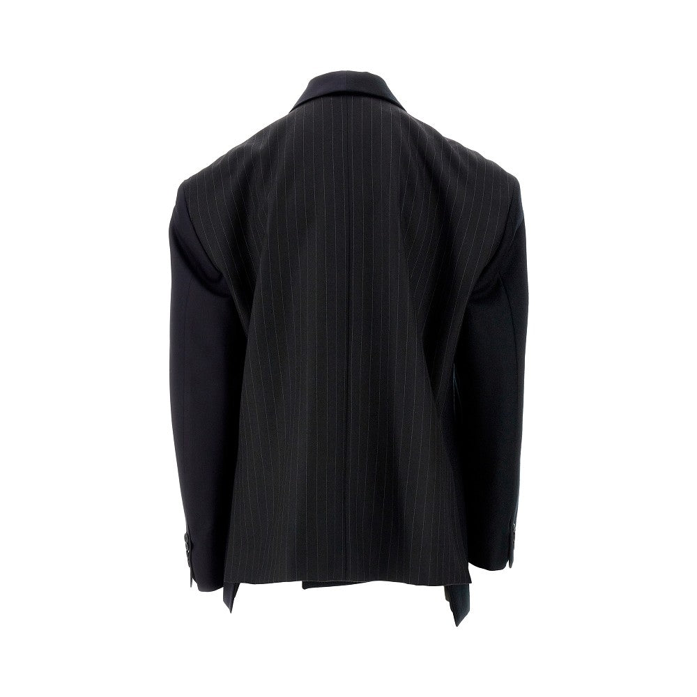 Giacca oversize trimateriale