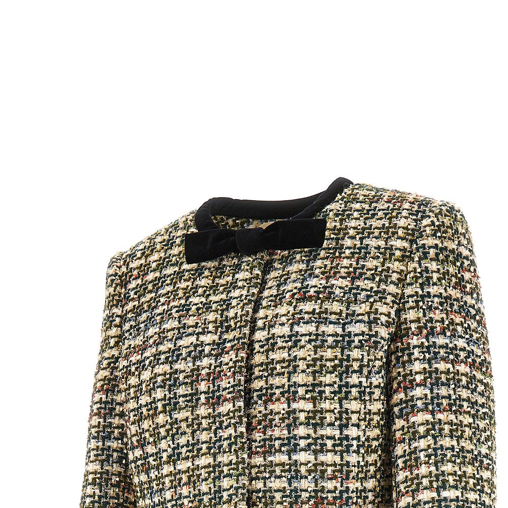Giacca in tweed con fiocchi