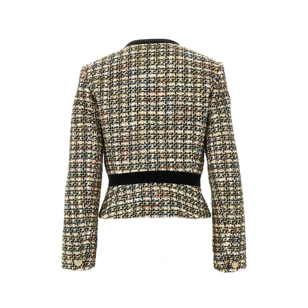 Giacca in tweed con fiocchi