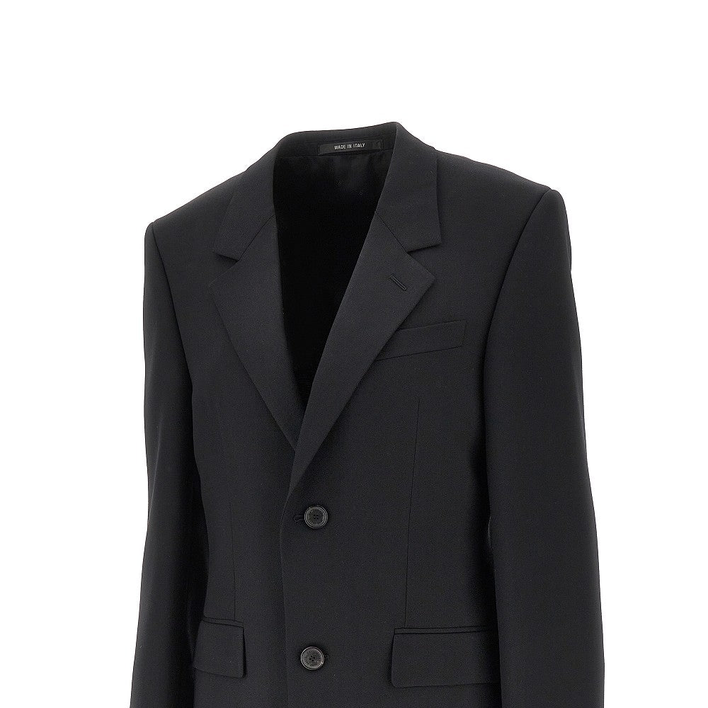 Giacca sartoriale monopetto in lana