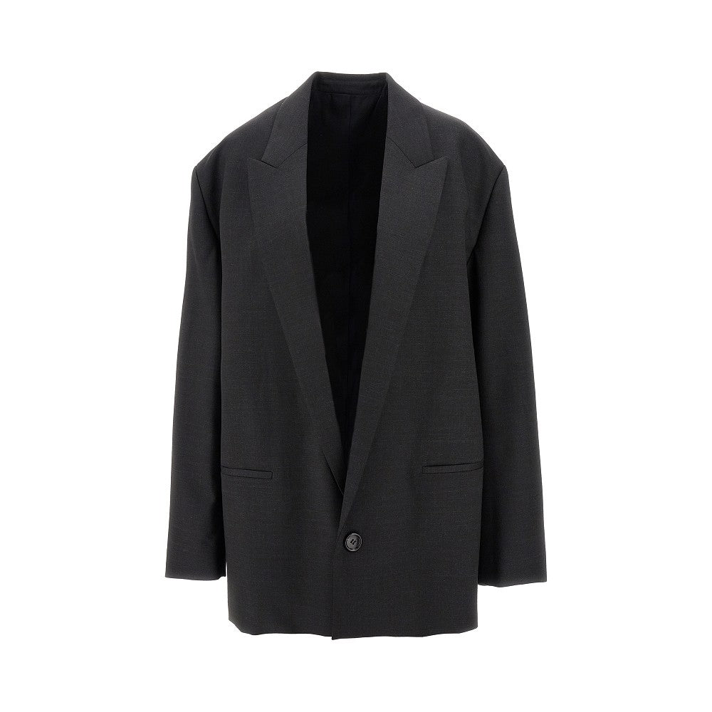 Blazer oversize in misto lana