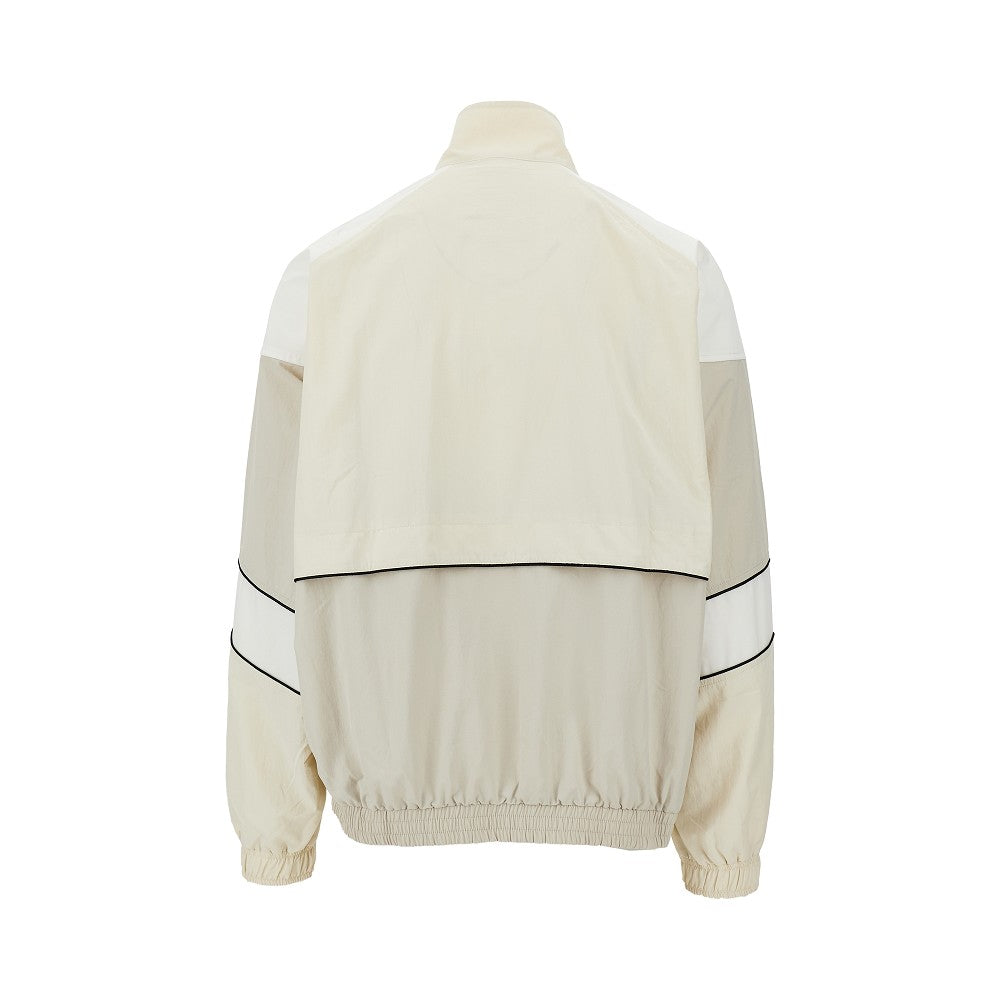 Nylon track jacket with Leon embroidery