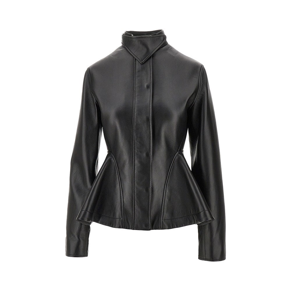 Nappa leather 'Peplum' jacket