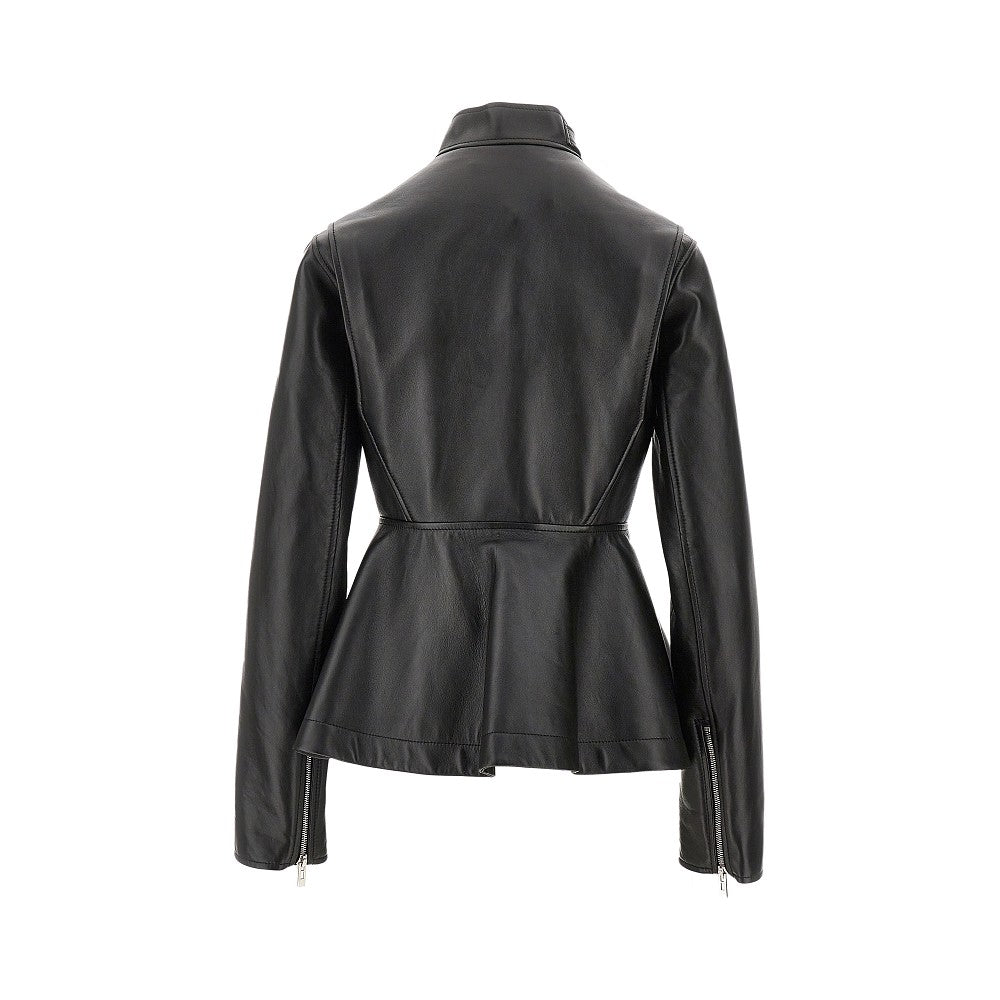 Nappa leather 'Peplum' jacket