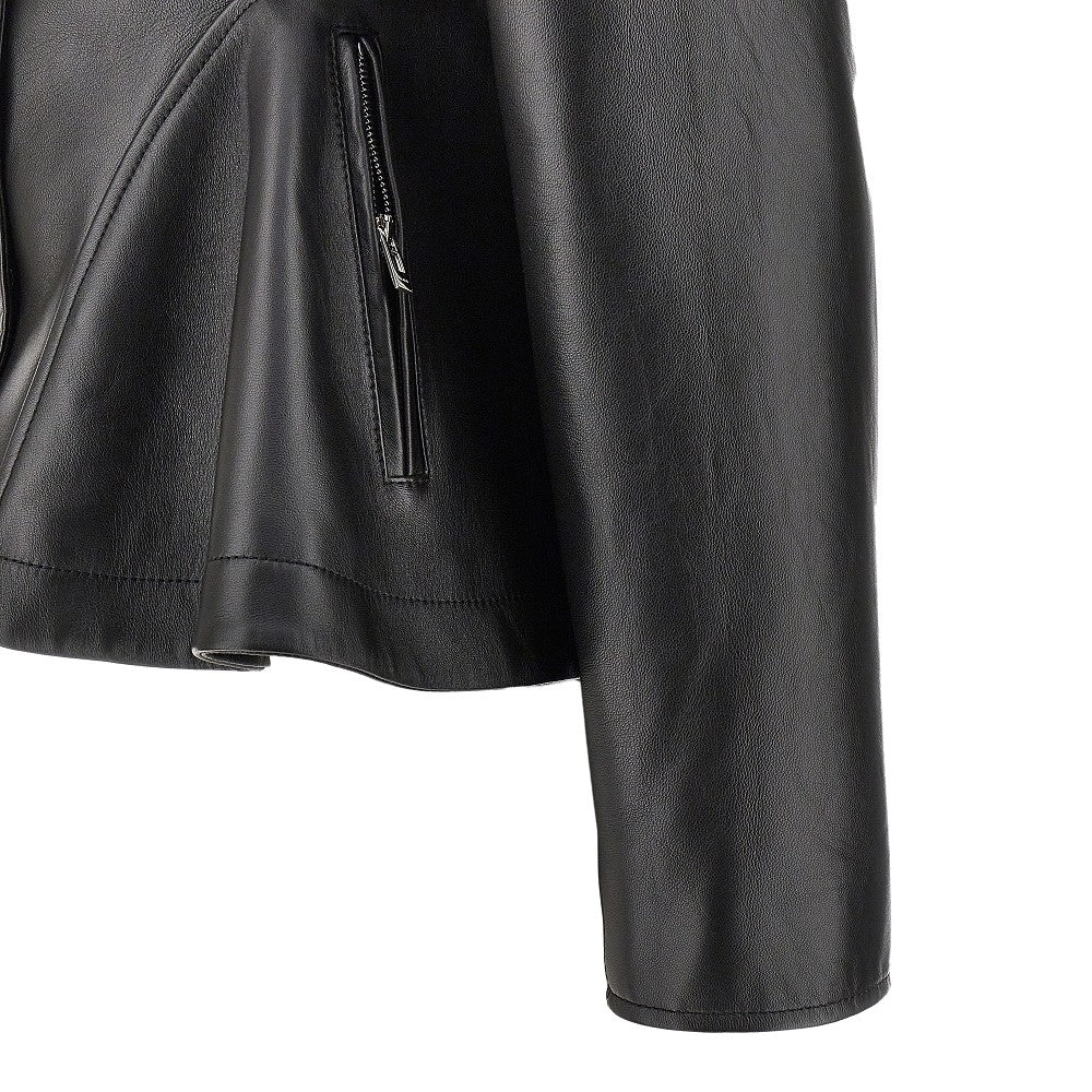 Nappa leather 'Peplum' jacket
