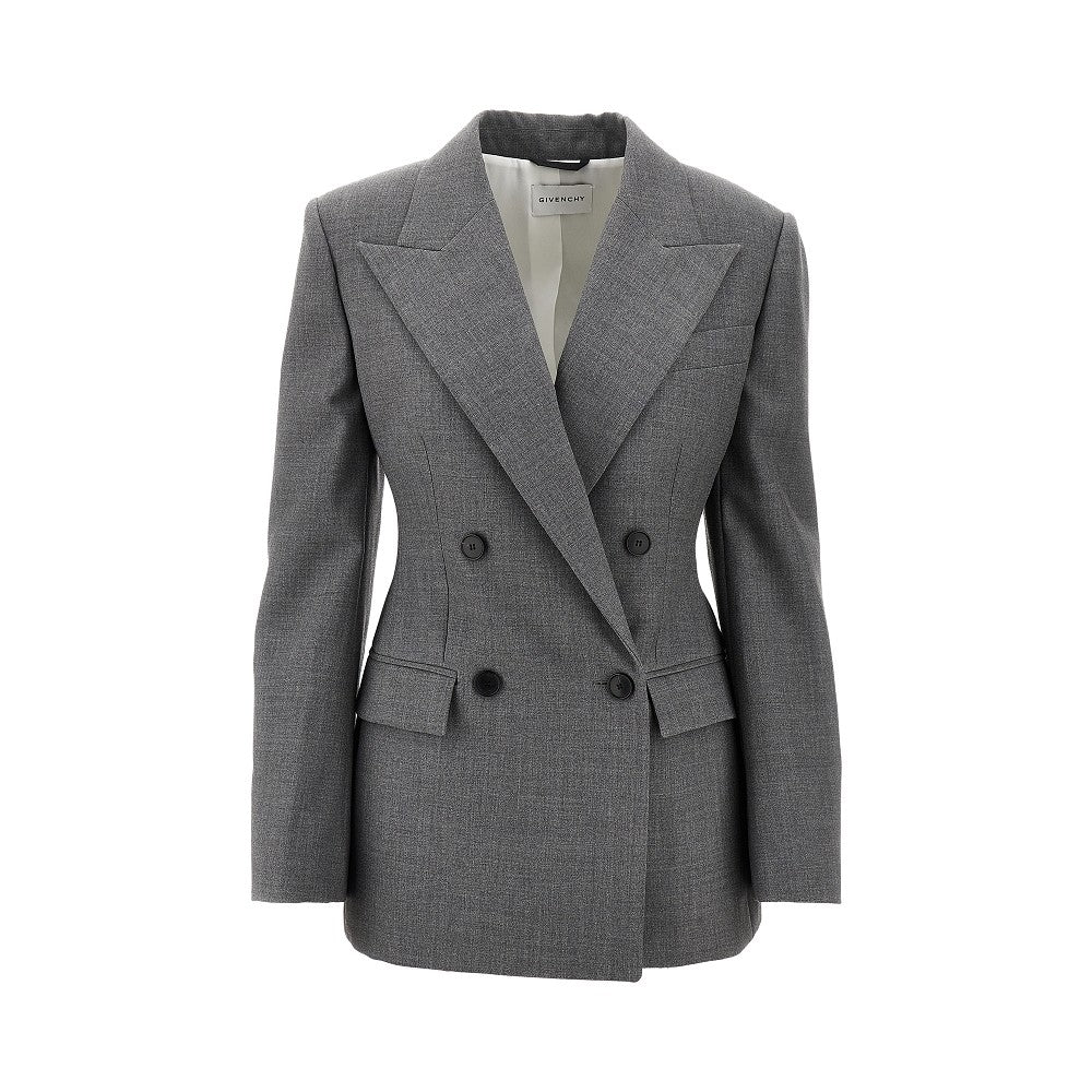 Giacca monopetto con spalle imbottite