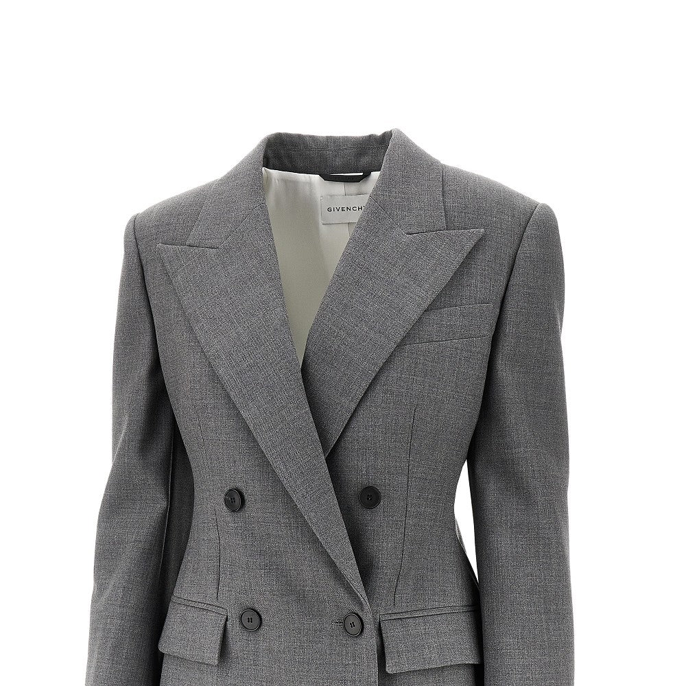 Giacca monopetto con spalle imbottite