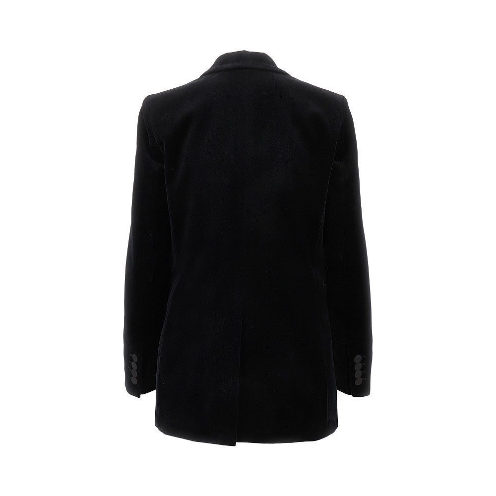 'Everyday' velvet blazer with silk trims