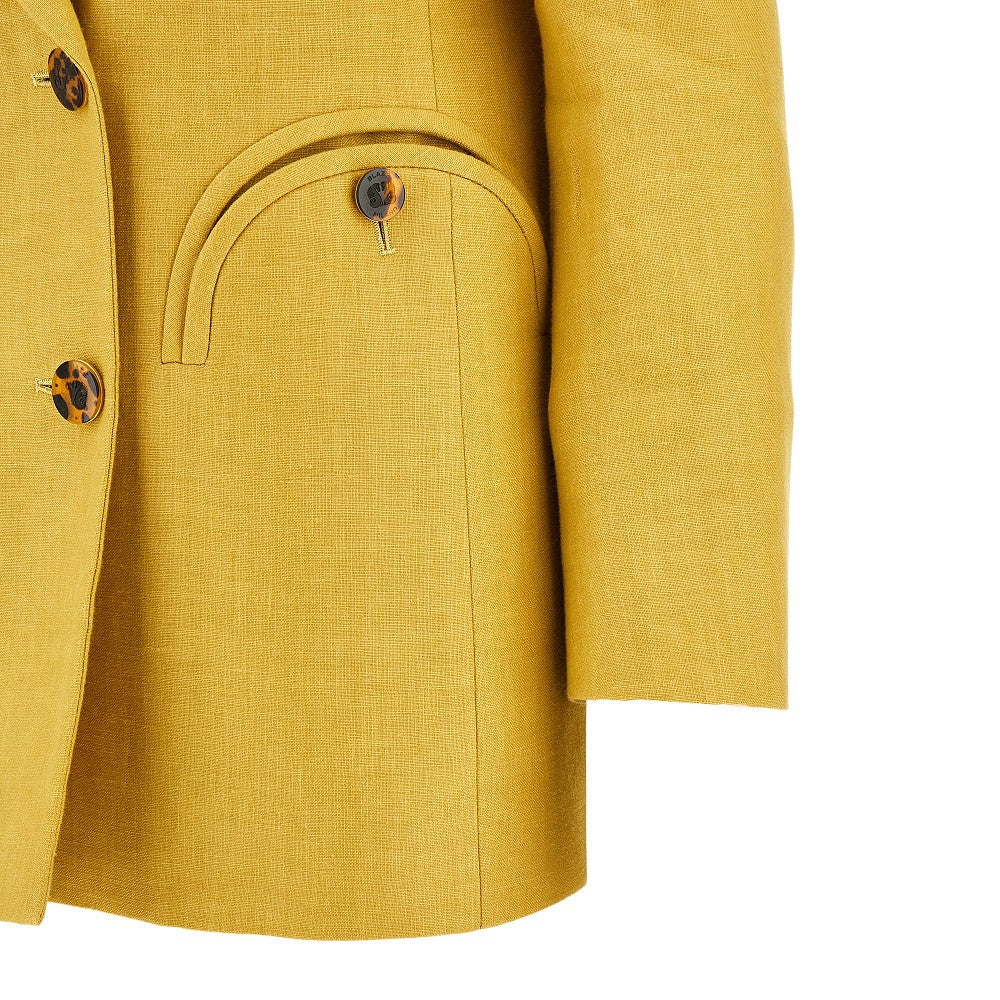 'Everyday' linen double-breasted jacket