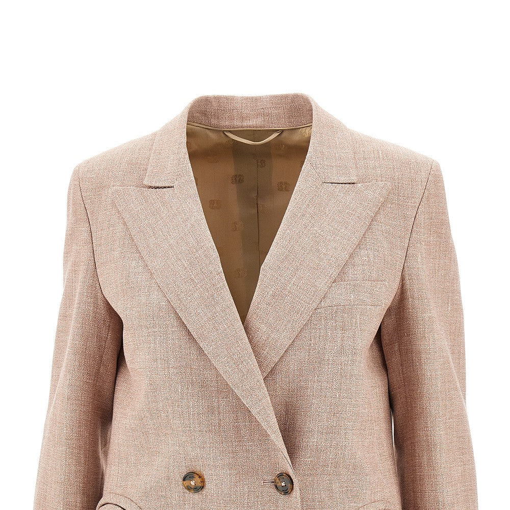 Blazer doppiopetto 'Everyday' in lino e lana
