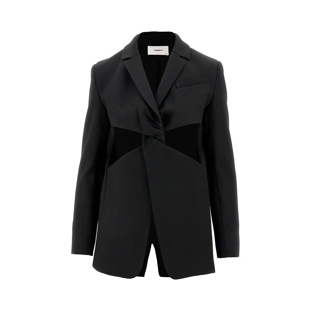 Giacca con cut-out e dettaglio attorcigliato