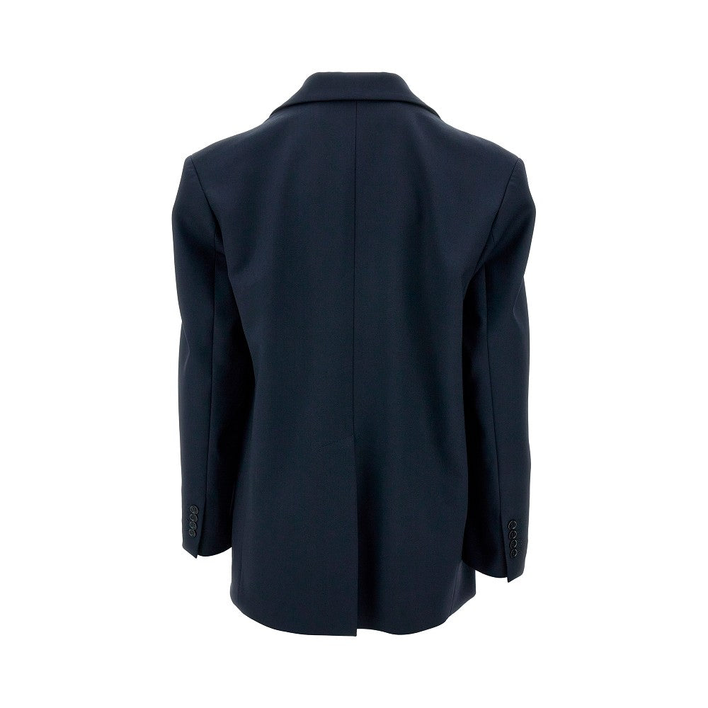 Giacca oversize in lana stretch