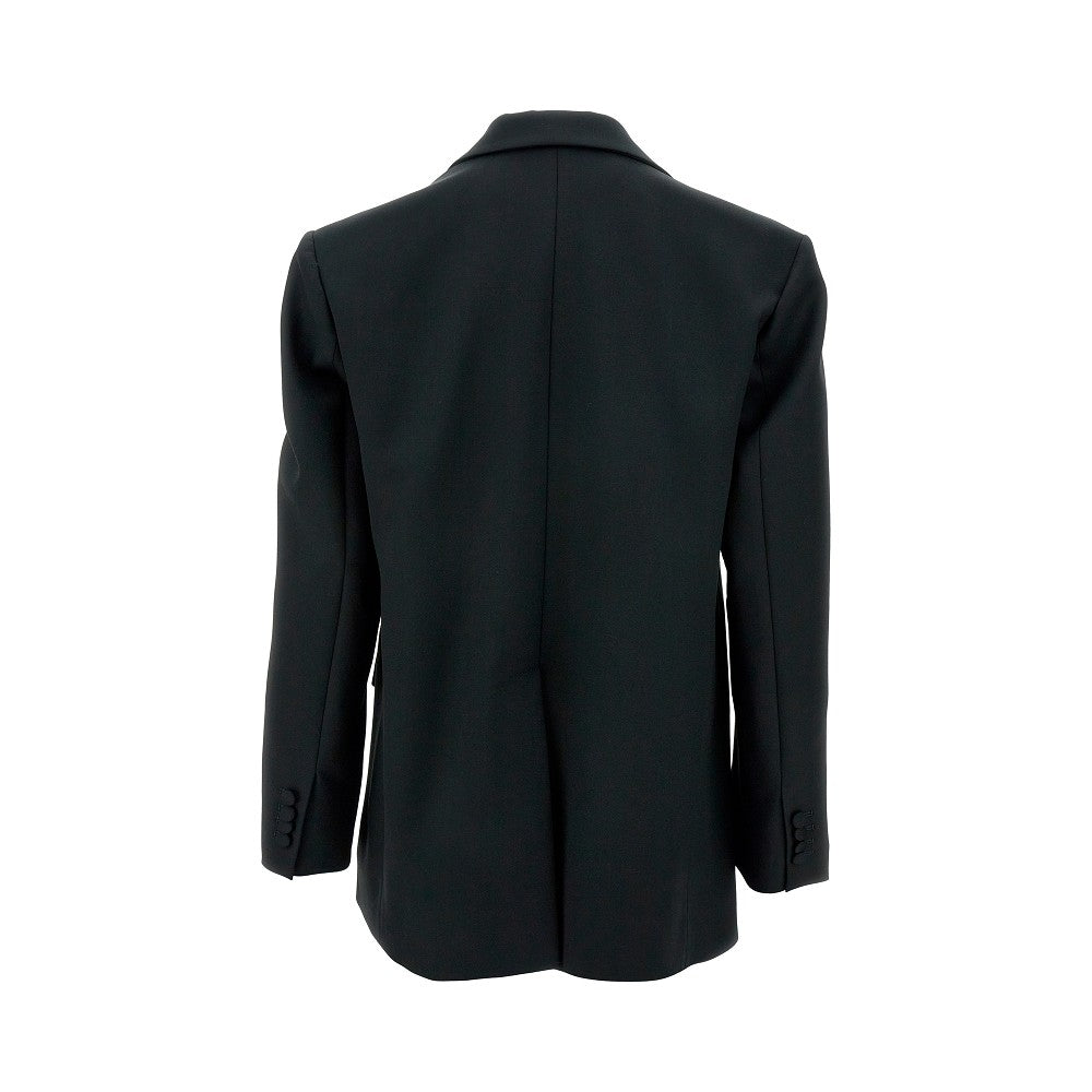 Giacca oversize con revers in satin