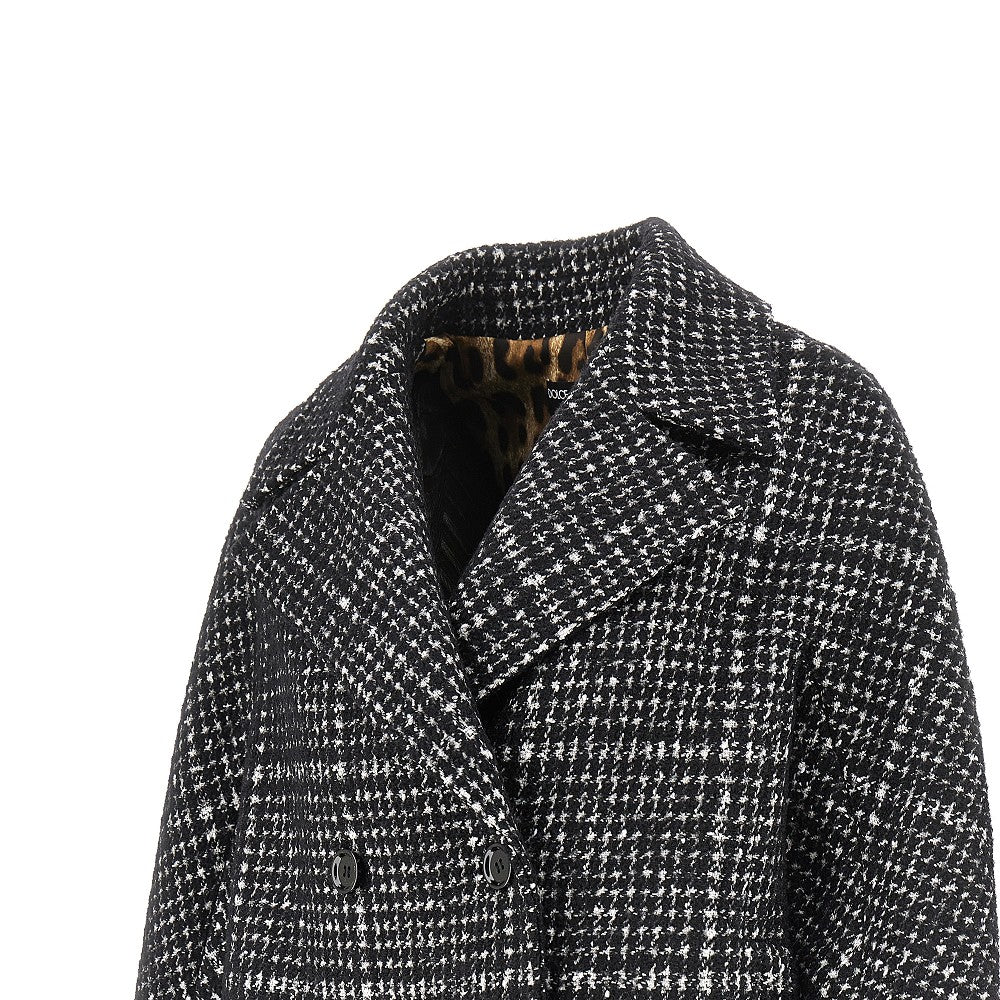 Giacca in misto lana pied de poule