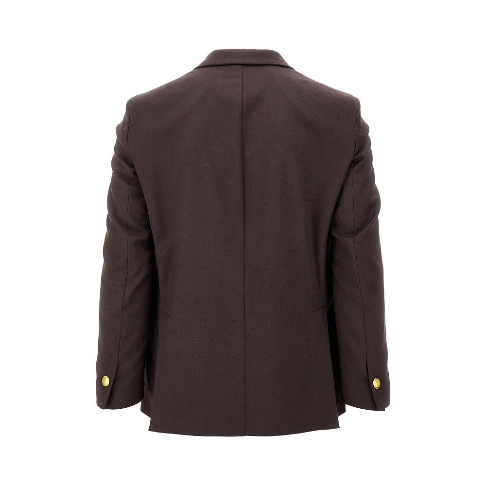 Twill double-breasted jacket