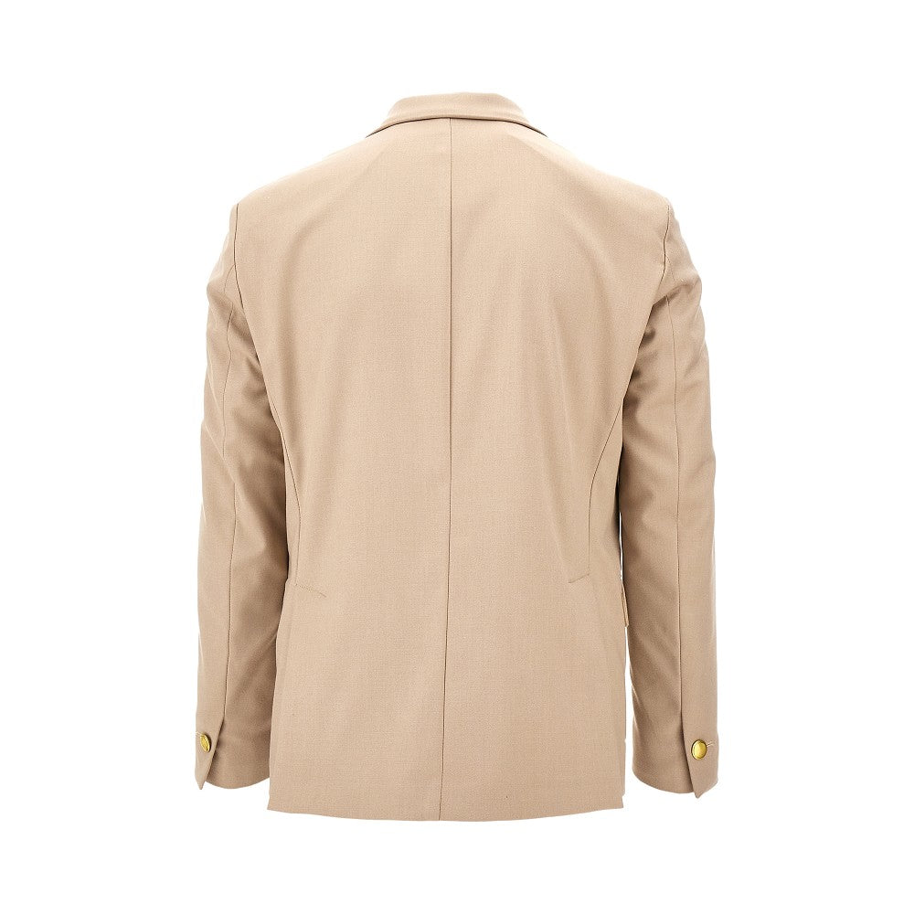 Twill double-breasted jacket
