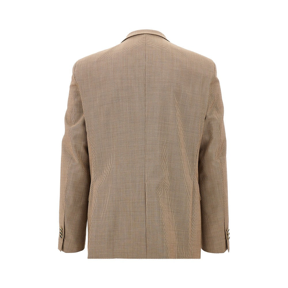 Microwool double-breasted jacket