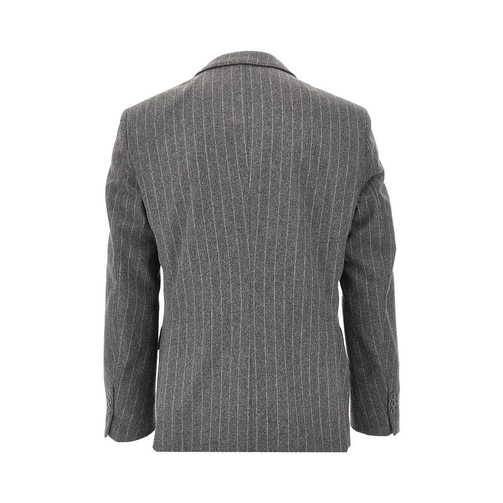 Pinstriped double-breasted jacket