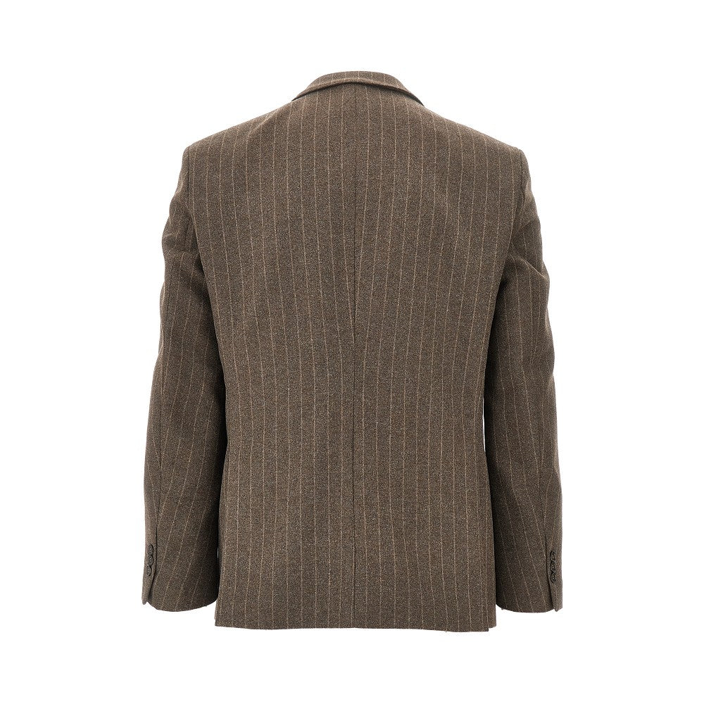 Pinstriped double-breasted jacket