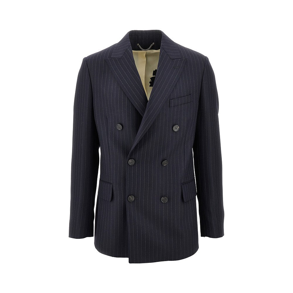 'Dave' pinstriped double-breasted jacket