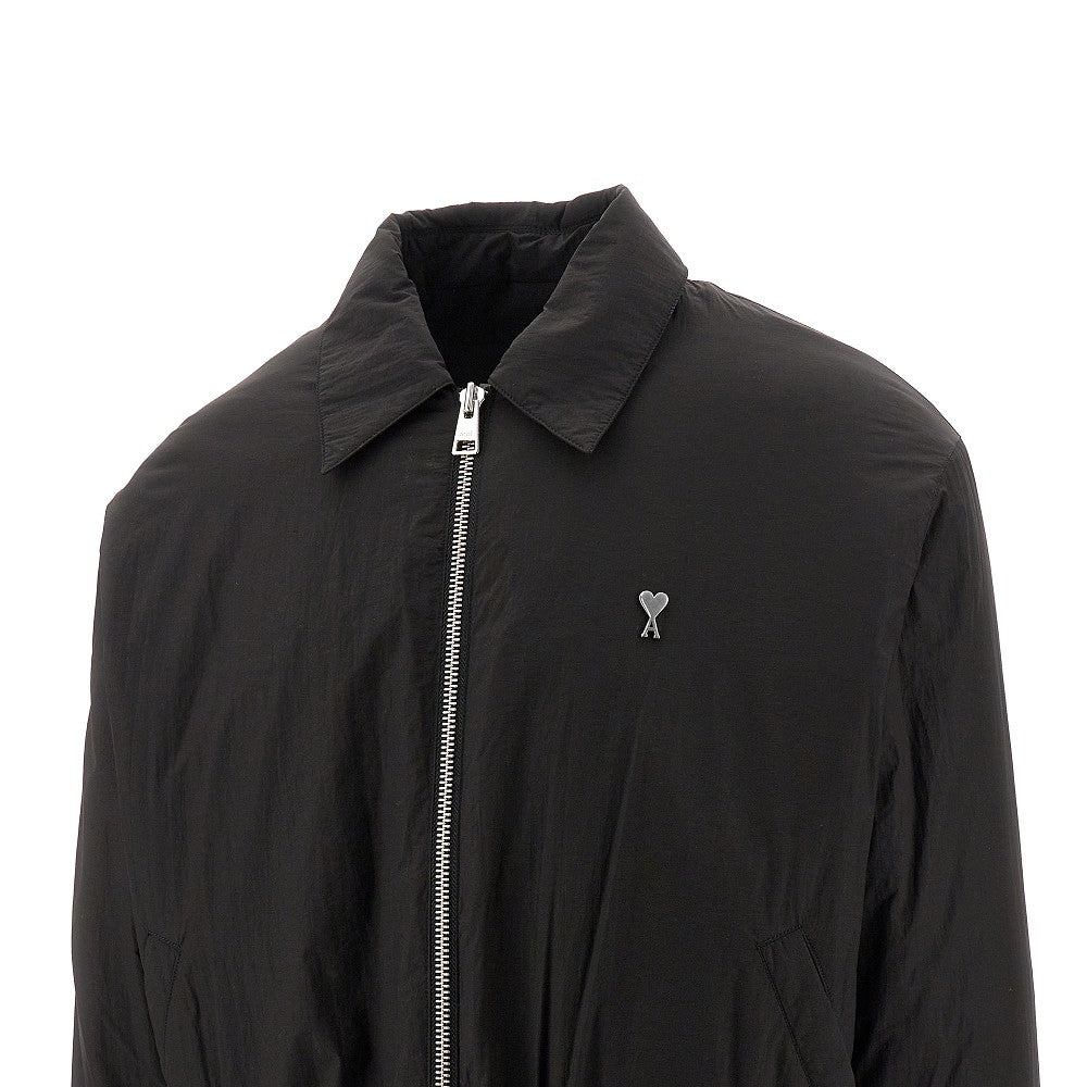 Bomber full-zip in nylon 'Ami de Coeur'
