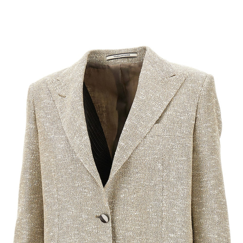 Lurex tweed 'Bertha' single-breasted jacket